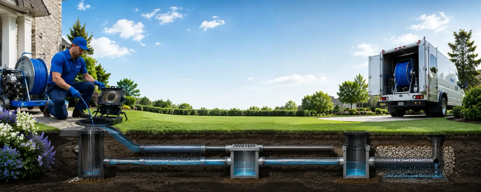 Outdoor drain cleaning information for Portage, PA